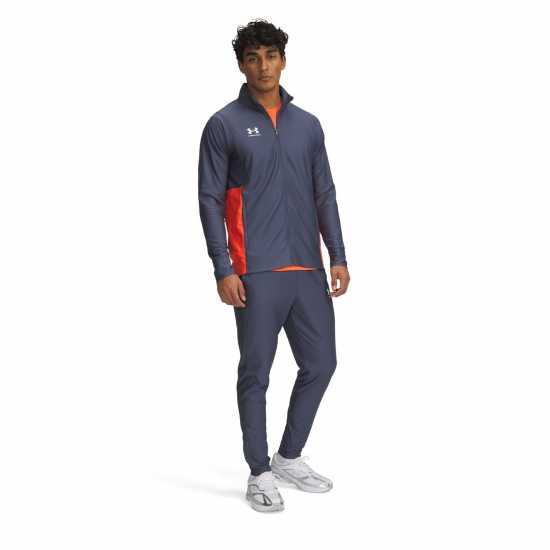 Under Armour Мъжки Спортен Екип Armour Challenger Tracksuit Mens Сиво ливане Мъжки долнища за бягане