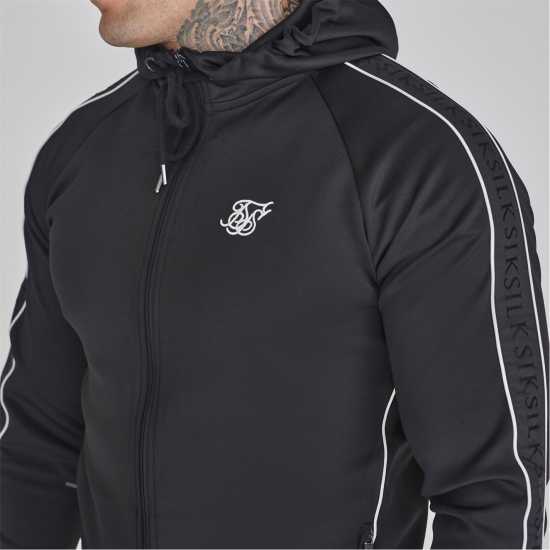 Siksilk Hood/jgr Set Sn44 Черно Мъжки спортни екипи в две части