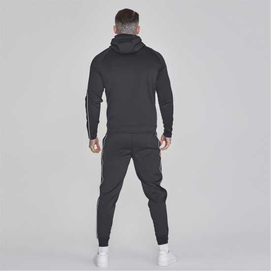 Siksilk Hood/jgr Set Sn44 Черно Мъжки спортни екипи в две части