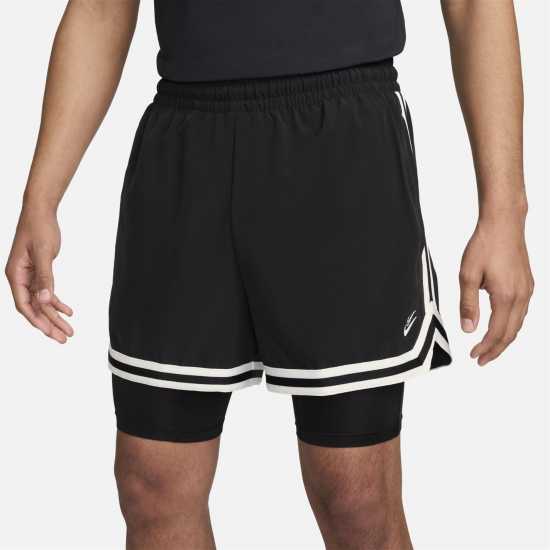 Nike KD Men's 4 DNA 2-in-1 Basketball Shorts Черно/Черно Мъжки къси панталони