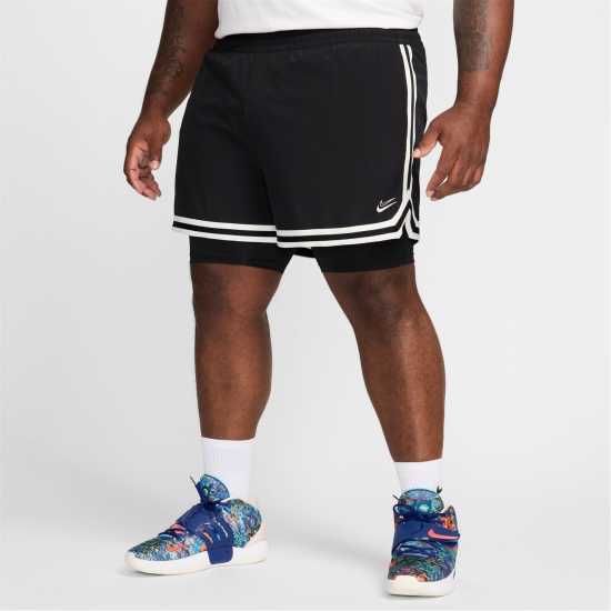 Nike KD Men's 4 DNA 2-in-1 Basketball Shorts Черно/Черно Мъжки къси панталони