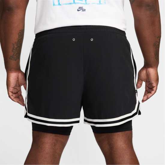 Nike KD Men's 4 DNA 2-in-1 Basketball Shorts Черно/Черно Мъжки къси панталони