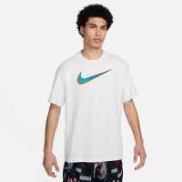 Nike LeBron Men's M90 Basketball T-Shirt Връхно бяло Мъжки тениски и фланелки