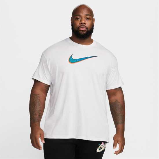 Nike LeBron Men's M90 Basketball T-Shirt Връхно бяло Мъжки тениски и фланелки