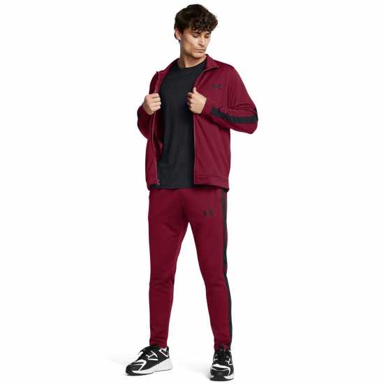 Under Armour Мъжки Спортен Екип Knit Tracksuit Mens Cardinal Дрехи за фитнес