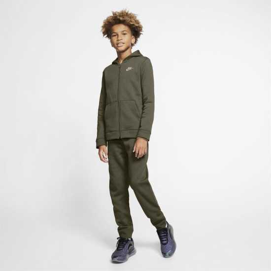 Sale Nike Fleece Tracksuit Junior Boys Rough Greeen Детски полар