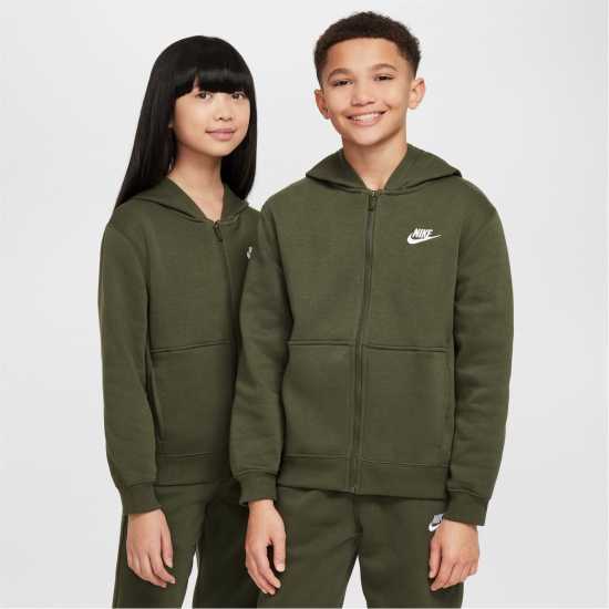 Sale Nike Fleece Tracksuit Junior Boys Rough Greeen Детски полар