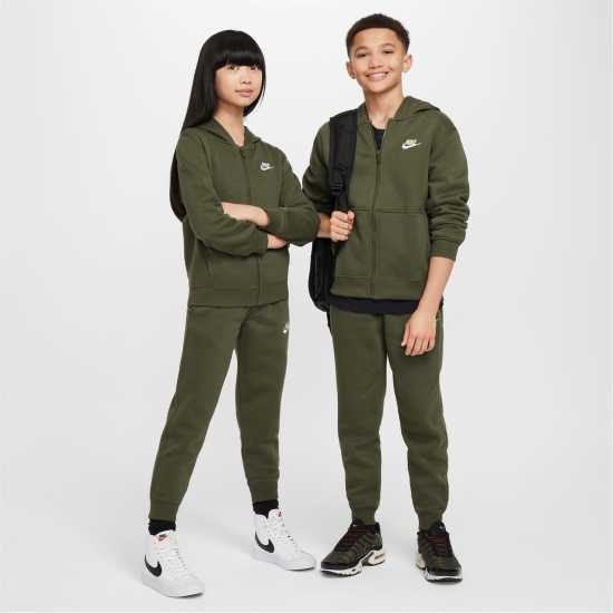 Sale Nike Fleece Tracksuit Junior Boys Rough Greeen Детски полар