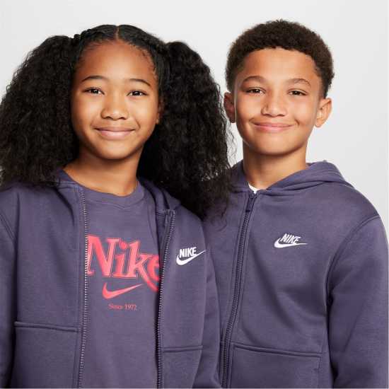 Nike Fleece Tracksuit Junior Boys Тъмно виноградно 