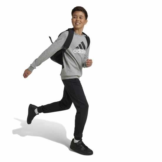 Adidas Essentials Big Logo French Terry Joggers Set Juniors Среден сив Детски спортни екипи