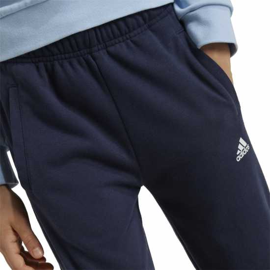 Adidas Essentials Big Logo French Terry Joggers Set Juniors Ясно небе/Бяло Детски спортни екипи