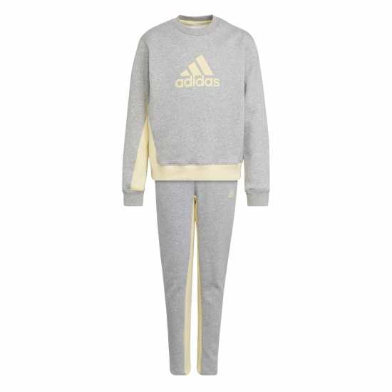 Adidas Badge Of Sport Cotton Tracksuit Kids Girls  Детски спортни екипи