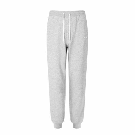 Slazenger Мъжки Спортен Екип Fleece Tracksuit Mens Сив марл/черен Мъжки спортни екипи в две части