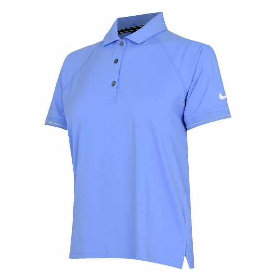 Nike Дамска Блуза С Яка Essential Polo Shirt Ladies Кралски пулс/Бял Тенис облекло