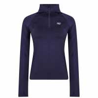 Horseware Дамско Горнище С Цип Aveen Long Sleeve Zip Top Ladies Морска синьо Шорти за бягане