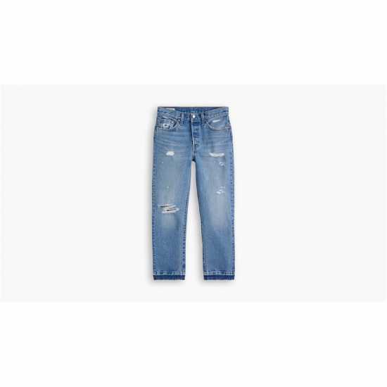 Levis 501 Cropped Jeans  Denim Edit