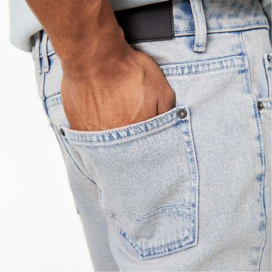 Стеснени Дънки Jack Wills Slim Jeans Grey Wash Мъжки дънки