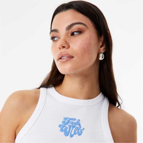 Jack Wills Racer Vest Бяло Дамски потници