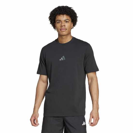 Adidas Strength Graphic T-Shirt Черно Мъжко облекло за едри хора