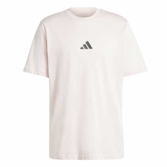 Adidas Strength Graphic T-Shirt Пясъчно розово Мъжко облекло за едри хора