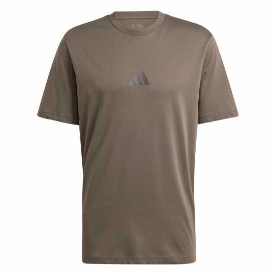 Adidas Strength Graphic T-Shirt Сянка Олива Мъжко облекло за едри хора