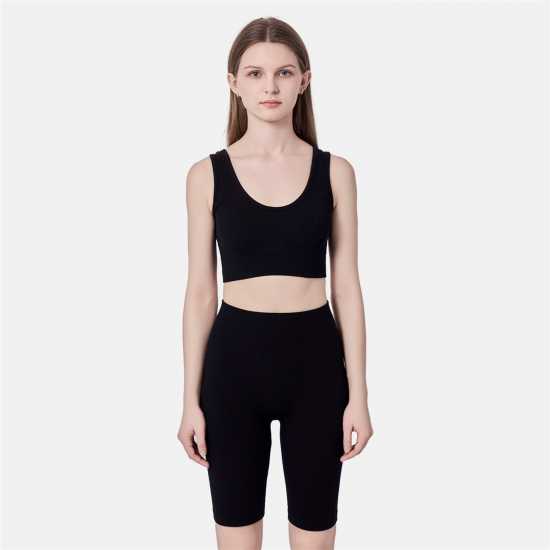 Miso Crop Top Womens Черно Дамско бельо