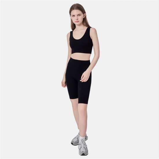 Miso Crop Top Womens Черно Дамско бельо