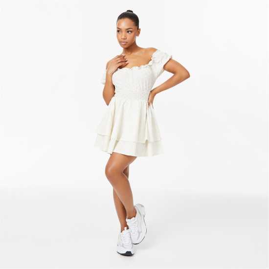 Jack Wills Broderie Mini Dress  Дамски поли и рокли