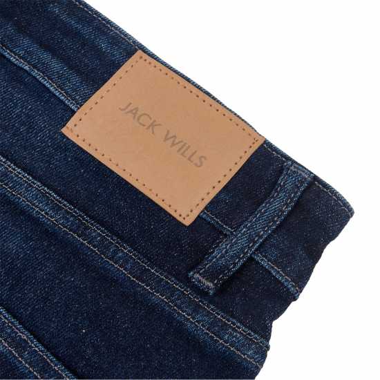 Jack Wills 5 Pckt Strt R Sn99 Тъмно перо Мъжки дънки