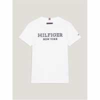 Tommy Hilfiger Hilfiger Monotype Embroidery Logo T-Shirt Boys  