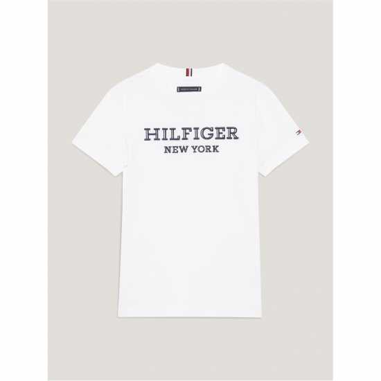 Tommy Hilfiger Hilfiger Monotype Embroidery Logo T-Shirt Boys  