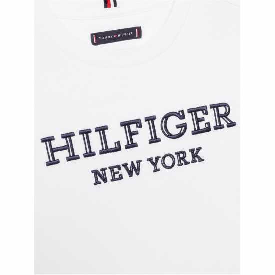 Tommy Hilfiger Hilfiger Monotype Embroidery Logo T-Shirt Boys  