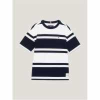 Tommy Hilfiger Rugby Stripe Short Sleeve Tee Junior  