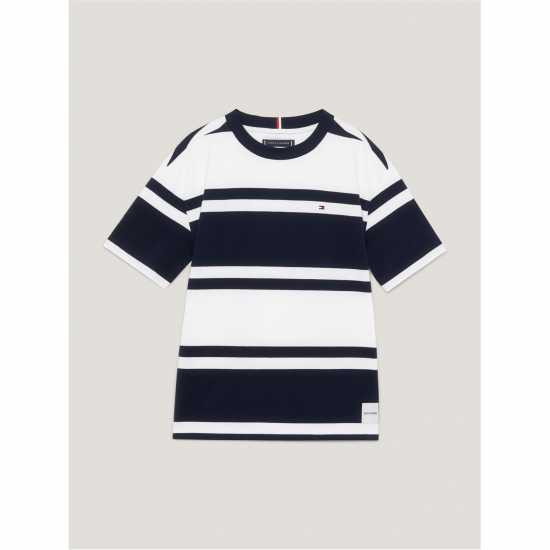 Tommy Hilfiger Rugby Stripe Short Sleeve Tee Junior  