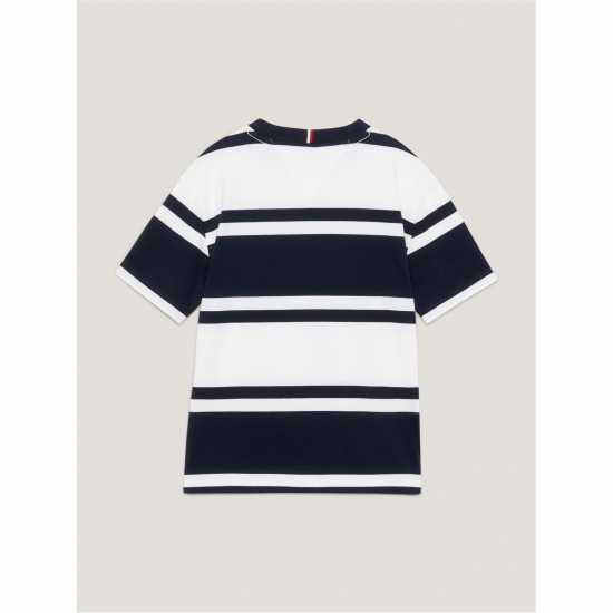 Tommy Hilfiger Rugby Stripe Short Sleeve Tee Junior  