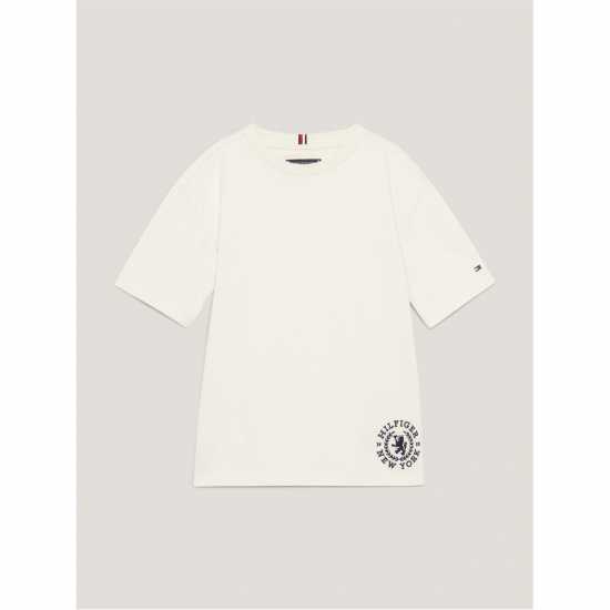 Tommy Hilfiger Varsity Crest Logo T-Shirt Juniors Калико 