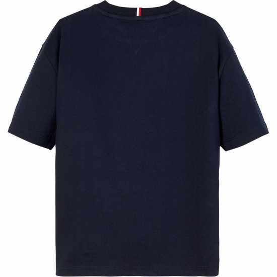 Tommy Hilfiger Varsity Crest Logo T-Shirt Juniors Пустинно небе 