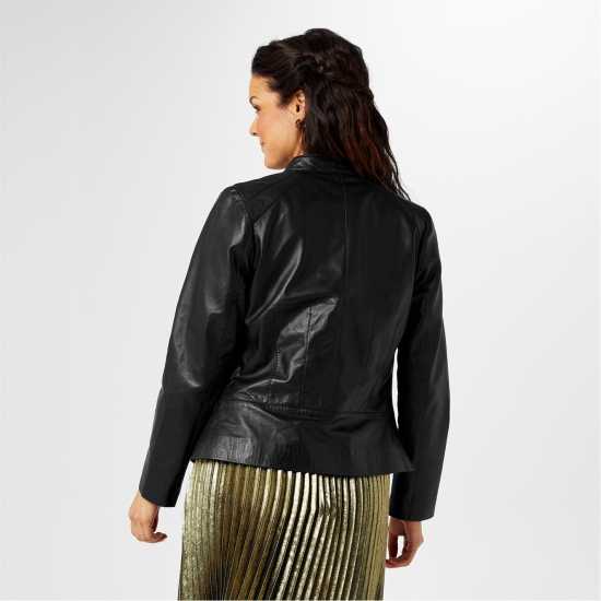 Biba Кожено Яке Neru Collar Leather Jacket  