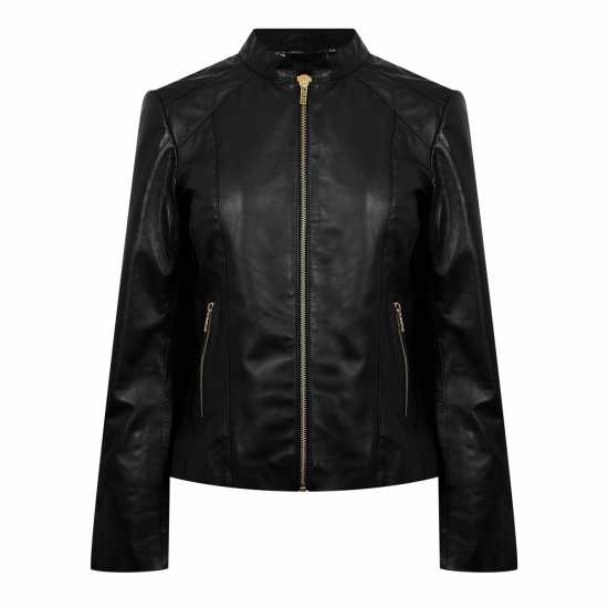 Biba Кожено Яке Neru Collar Leather Jacket  