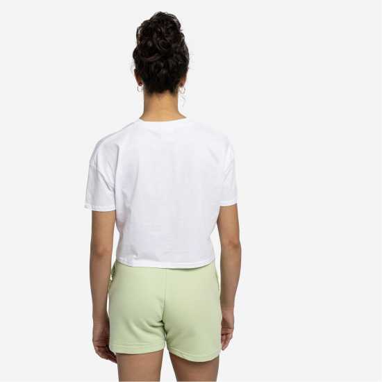 Umbro Diamond Crop T-Shirt Womens Бяло/Бяло Дамско облекло плюс размер