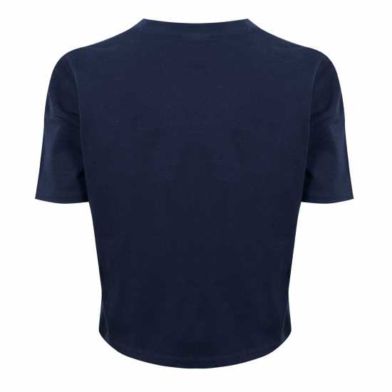 Umbro Diamond Crop T-Shirt Womens Индиго / Морско зеле Дамско облекло плюс размер