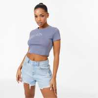 Jack Wills Cropped Baby T-Shirt Съмръчно синьо 