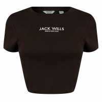 Jack Wills Cropped Baby T-Shirt Цвят 1 Дамски потници