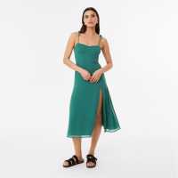 Средна Рокля Jack Wills Spaghetti Strap Midi Dress  Дамски поли и рокли