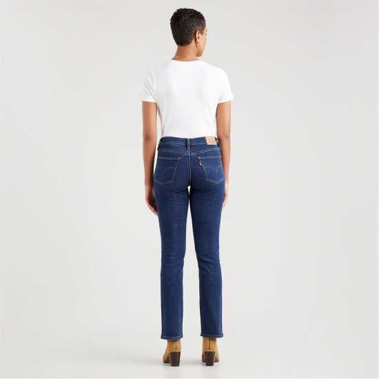 Levis 314 Shaping Straight Jeans Лапис Дарк Хорсе Denim Edit