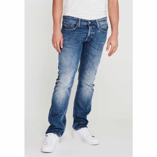 Replay Newbill Comfort Fit Straight Jeans Светло перо 