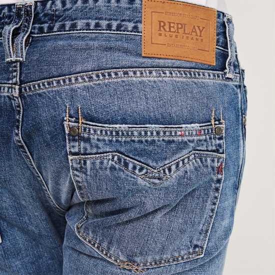 Replay Newbill Comfort Fit Straight Jeans Светло перо 