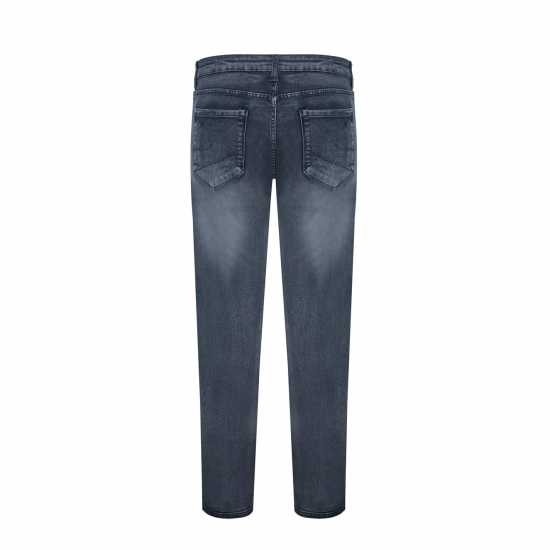 Firetrap Strtch Jeans Sn99 Средно черно Мъжко облекло за едри хора