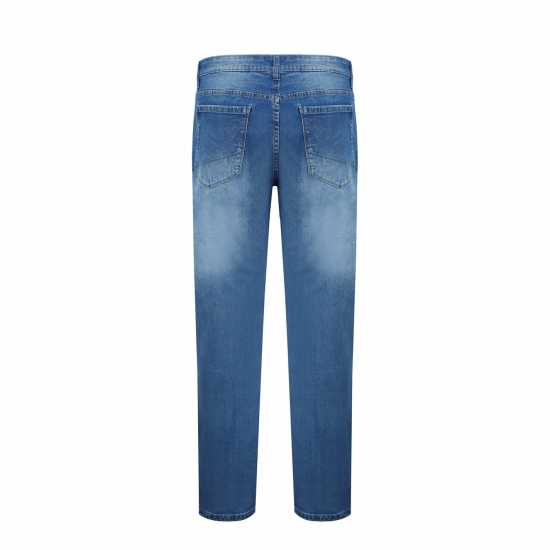 Firetrap Strtch Jeans Sn99 Средно синьо Мъжко облекло за едри хора