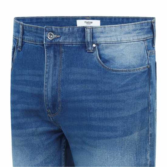 Firetrap Strtch Jeans Sn99 Средно синьо Мъжко облекло за едри хора